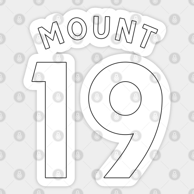 Mason Mount Jersey Back Sticker by tysonstreet